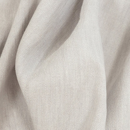 Heathered Light Gray Stretch Linen and Rayon Woven Detail