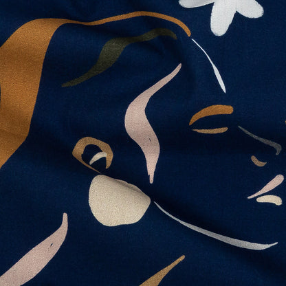 Mood Exclusive Twilight Blue Le Muse Cotton Poplin Detail