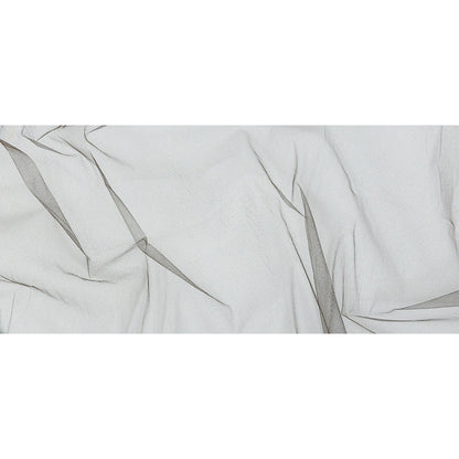 Oscar de la Renta Deep Brown Soft Nylon Tulle Full