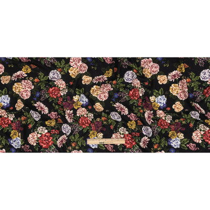 Mood Exclusive Black Floriferous Fantasy Spotted Viscose Jacquard Full
