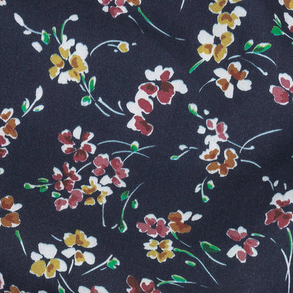 Cotton Poplin Print - Navy Floral - Mood Exclusive Dear Ditsy Detail