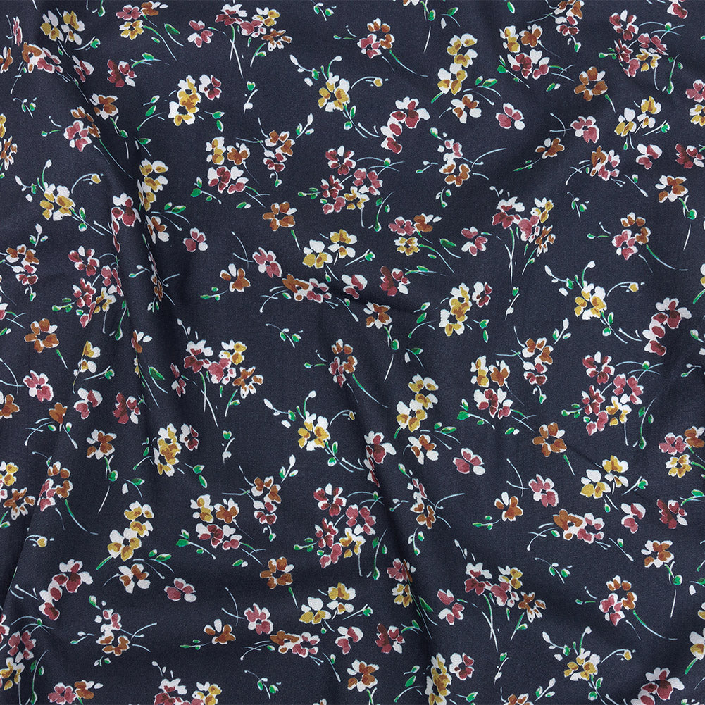 Cotton Poplin Print - Navy Floral - Mood Exclusive Dear Ditsy