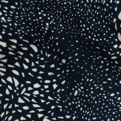 Mood Exclusive Navy Windswept Fields Stretch Cotton Sateen Detail