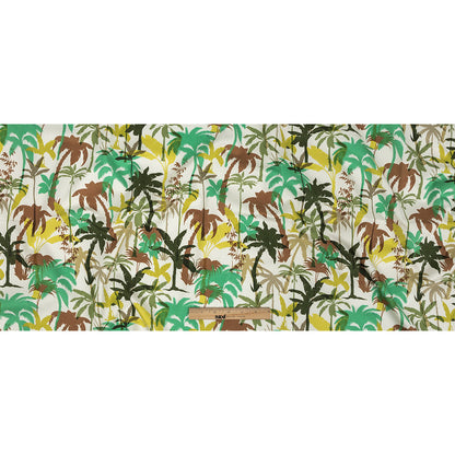 Mood Exclusive White Paradise Palms Stretch Cotton Sateen Full
