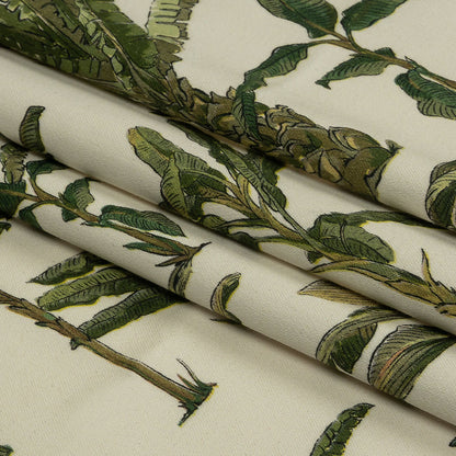 Mood Exclusive Ivory Heart of Palm Stretch Cotton Sateen Folded