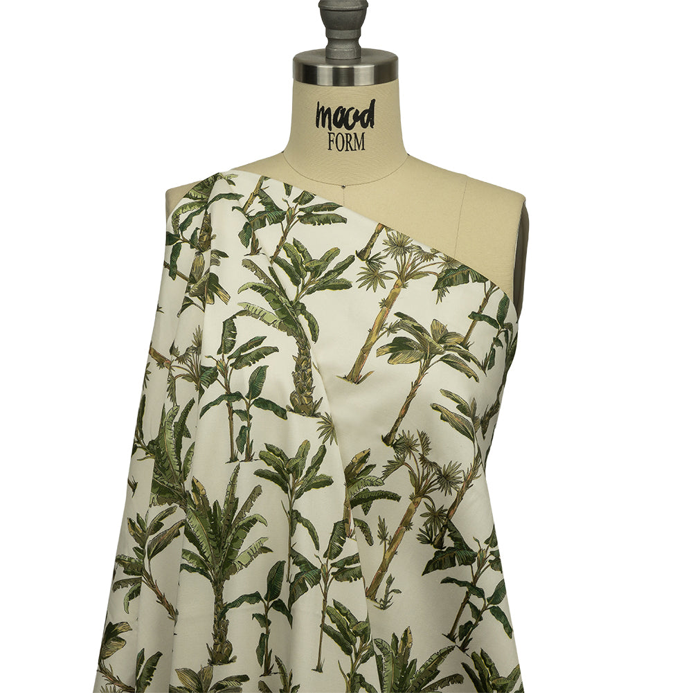 Mood Exclusive Ivory Heart of Palm Stretch Cotton Sateen Drape