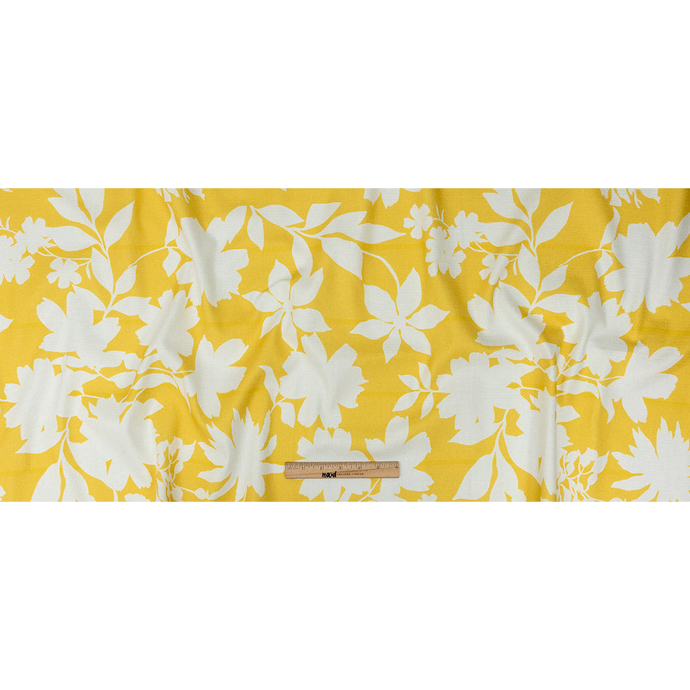 Mood Exclusive Yellow Sultry Silhouettes Stretch Cotton Woven Full