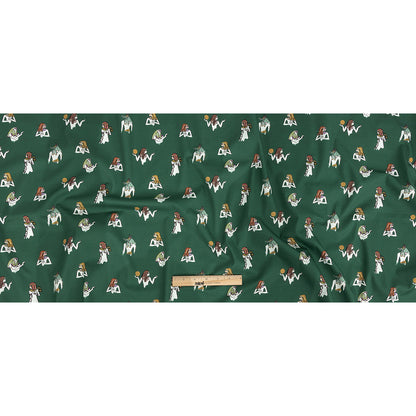 Mood Exclusive Forest Green Realm of Anubis Stretch Brushed Cotton Twill Full