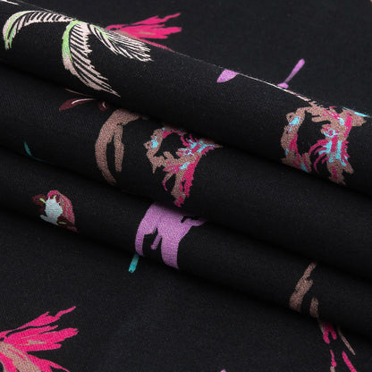 Mood Exclusive Black Island Idyll Cotton Voile Folded