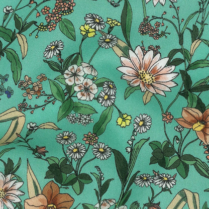 Mood Exclusive Aqua Garden of Gems Cotton Voile Detail