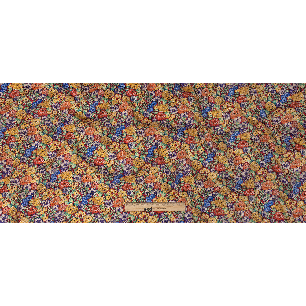 Mood Exclusive Red Bountiful Blossoms Cotton Voile Full