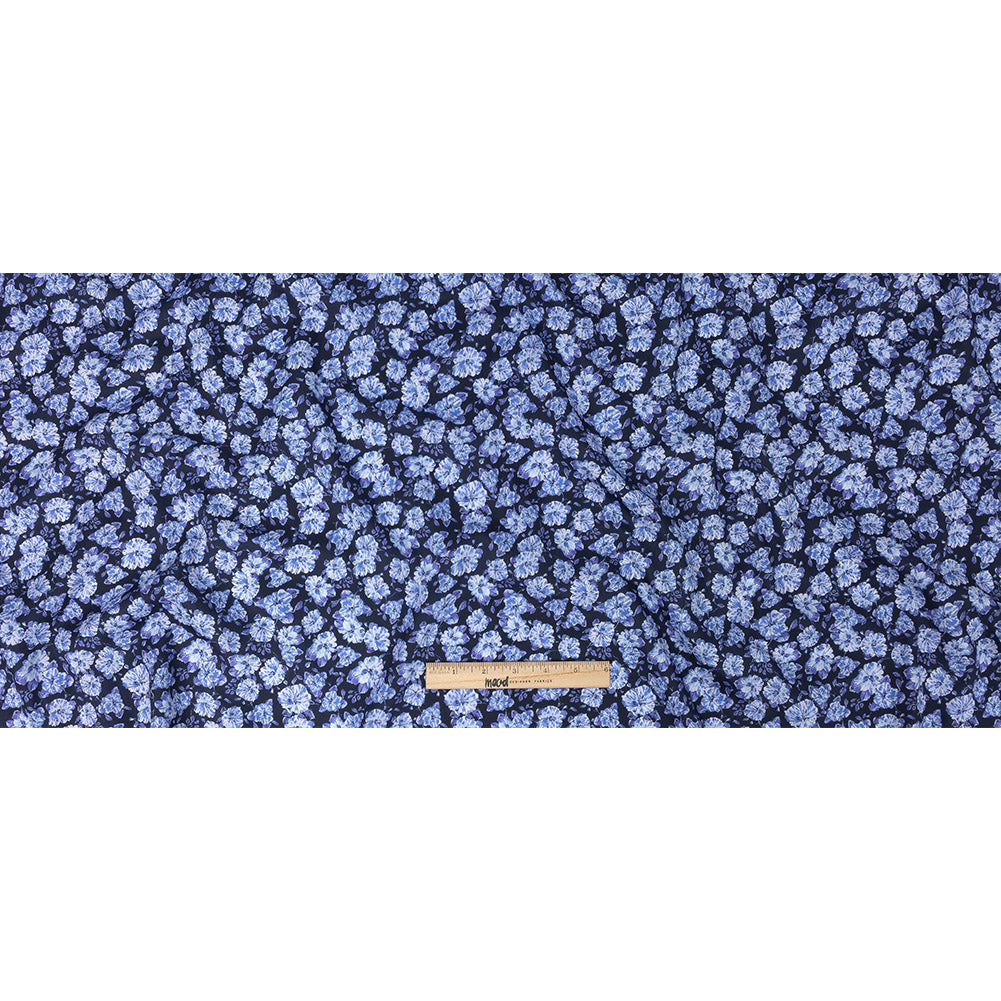 Mood Exclusive Midnight Blue Parisian Perennials Cotton Voile Full