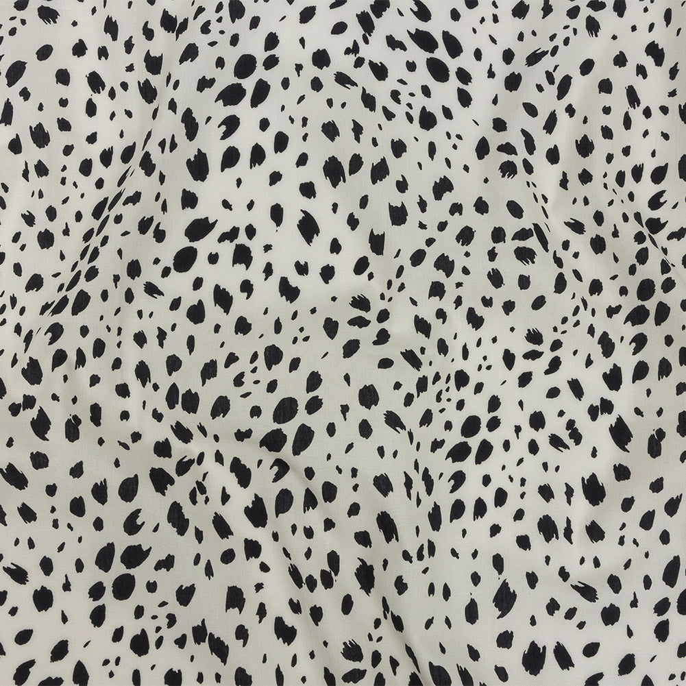 Mood Exclusive Off-White Dappled Daring Cotton Poplin
