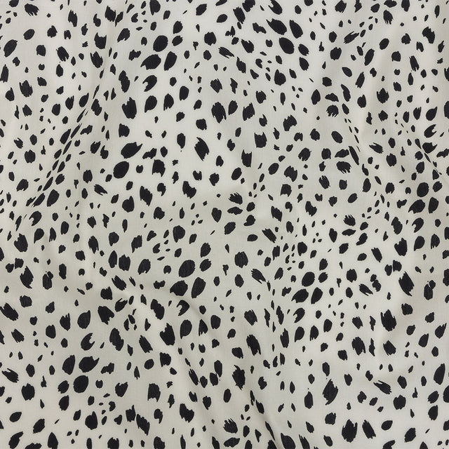 Mood Exclusive Off-White Dappled Daring Cotton Poplin