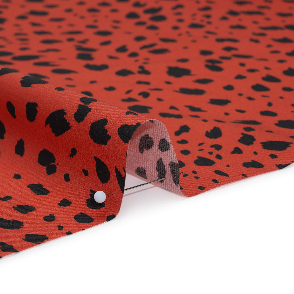 Mood Exclusive Red Dappled Daring Cotton Poplin Full