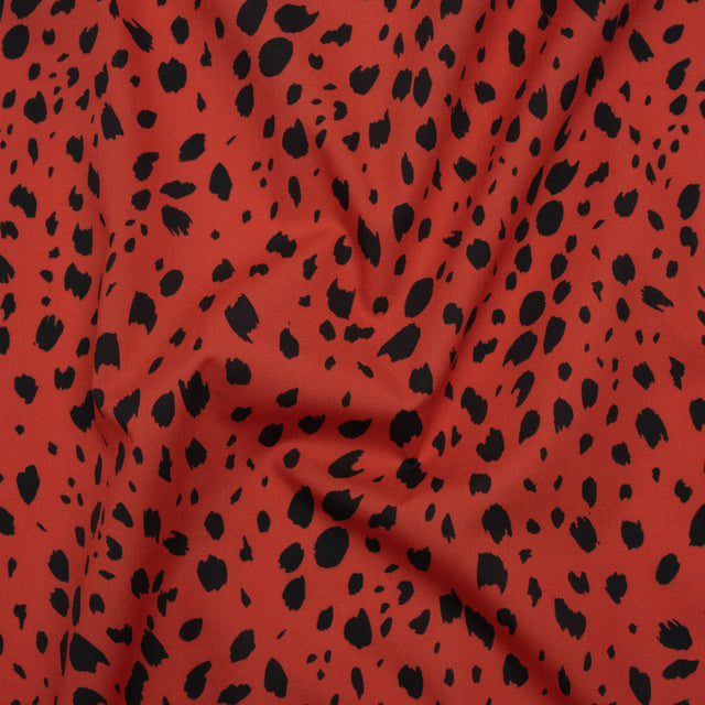 Mood Exclusive Red Dappled Daring Cotton Poplin