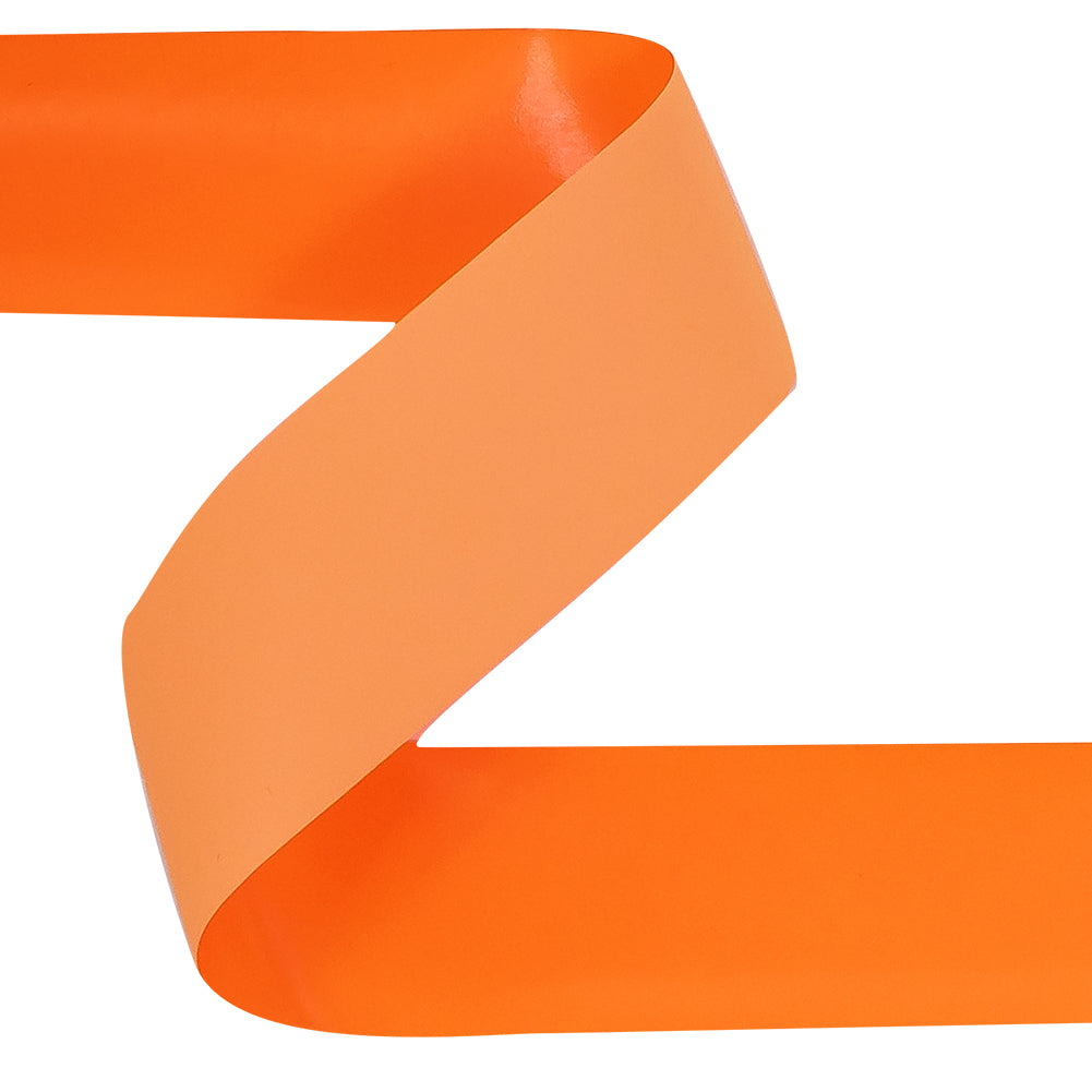 Italian Neon Orange Vinyl Ribbon - 0.8125" Detail