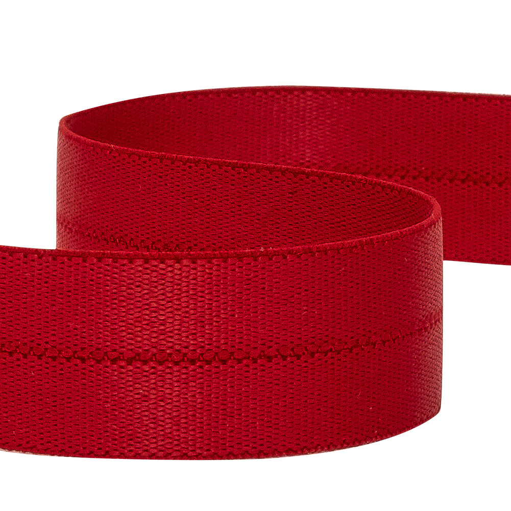 Italian Red Foldover Stretch Trim - 0.875" Detail