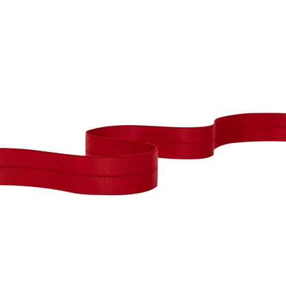 Italian Red Foldover Stretch Trim - 0.875"