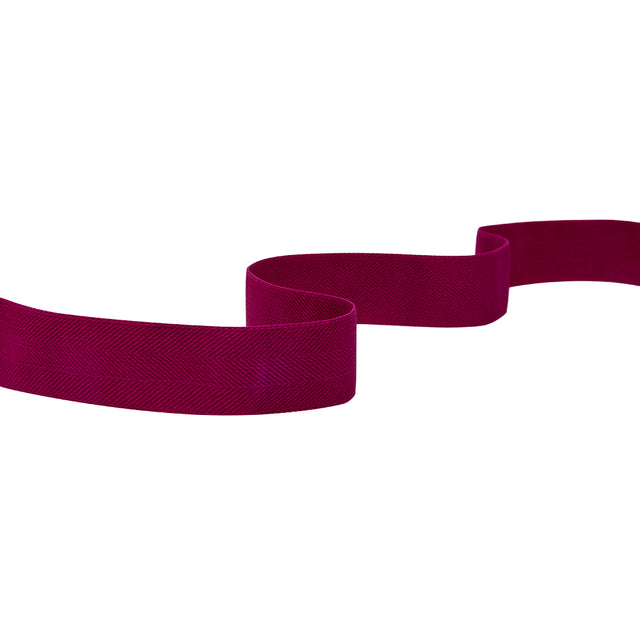 Italian Magenta Stretch Twill Tape - 1"