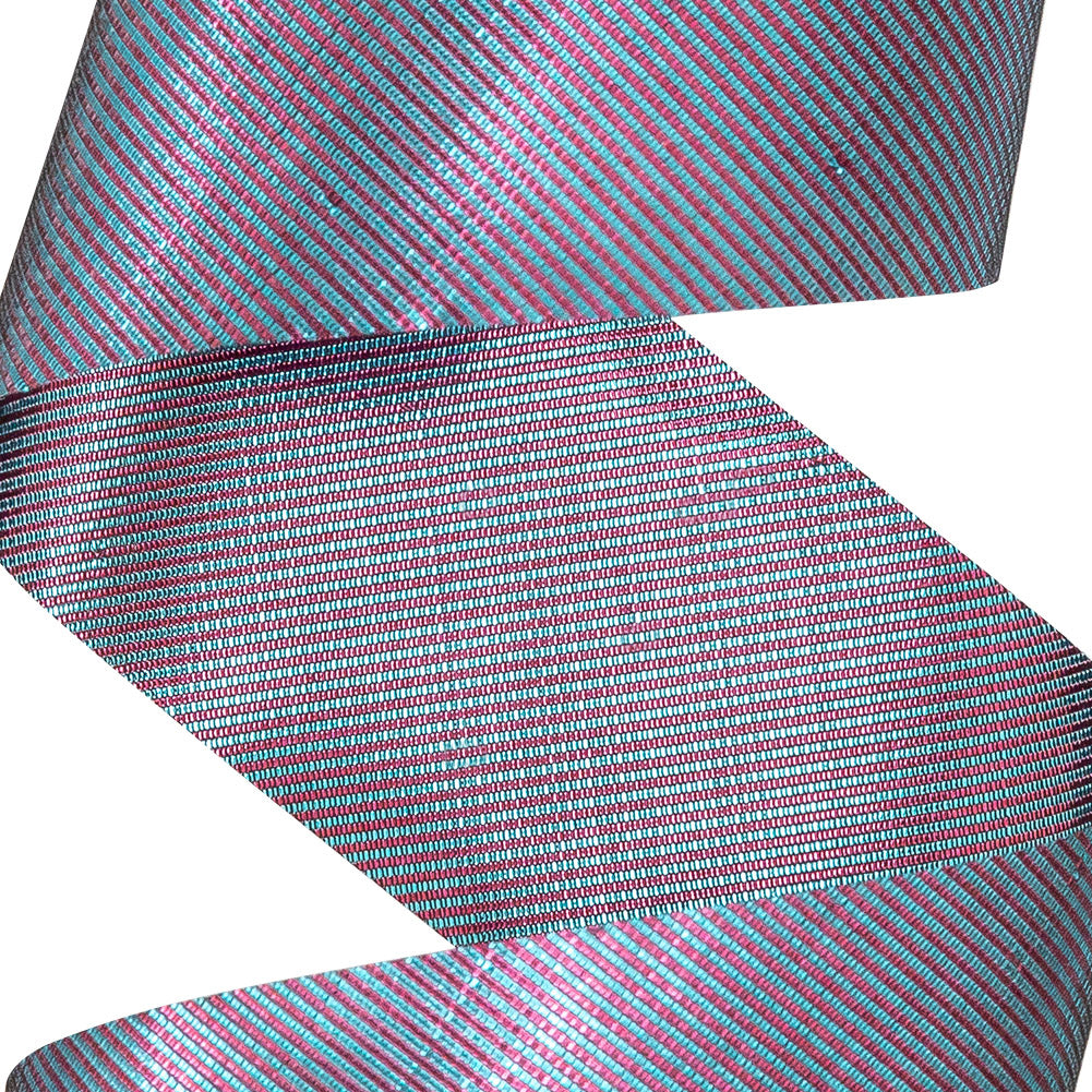 Italian Purple Metallic Ribbon - 1" Detail
