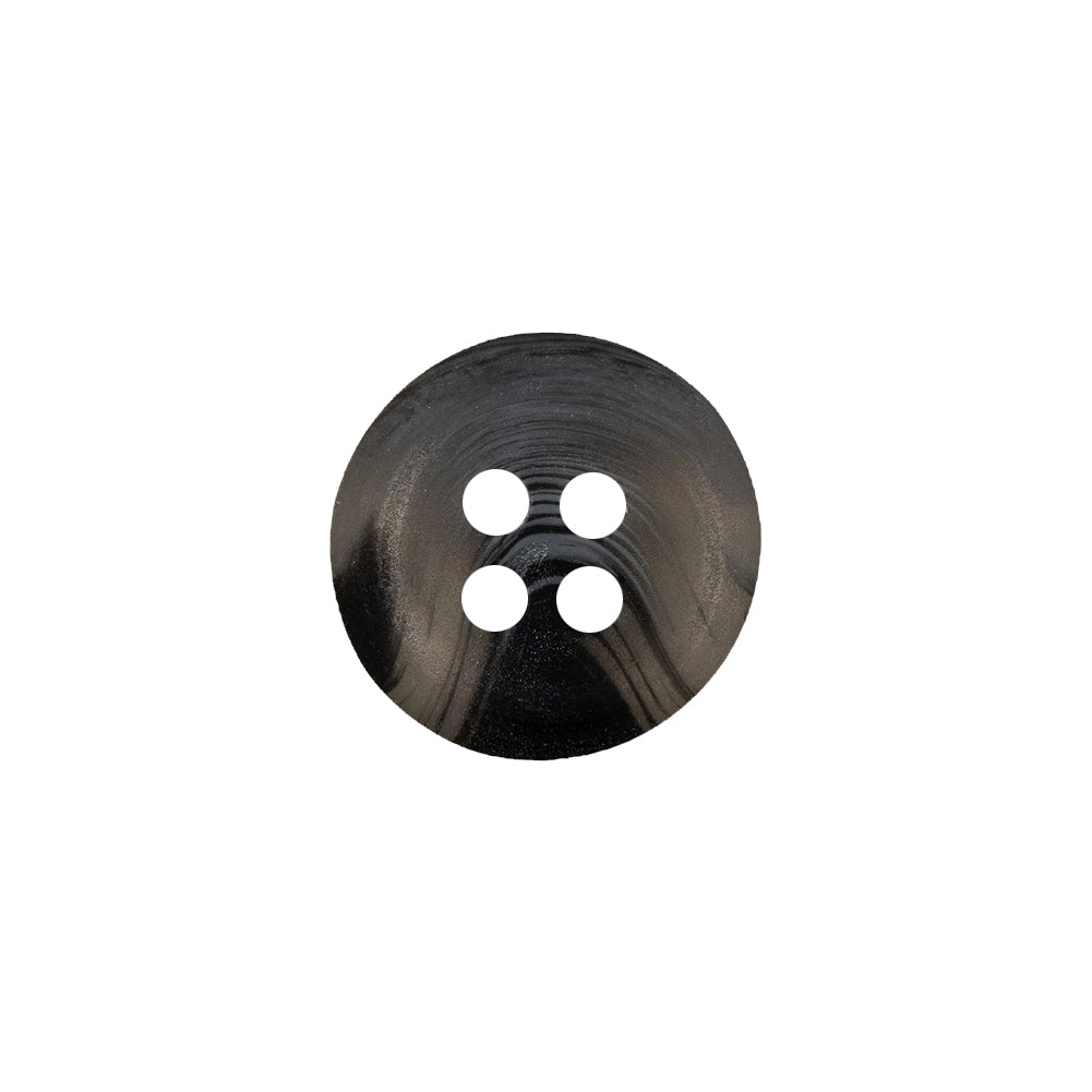 Brewing Storm Translucent 4-Hole Low Convex Top Plastic Button - 24L/15mm Detail