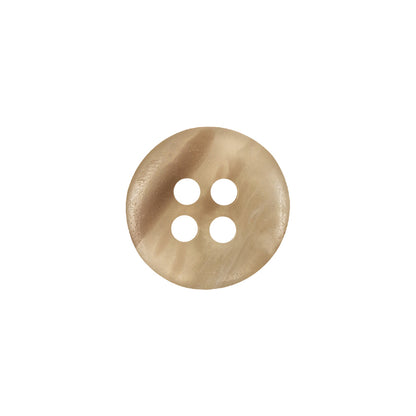 Silver Birch and Mushroom Swirl Translucent 4-Hole Low Convex Top Plastic Button - 24L/15mm Detail