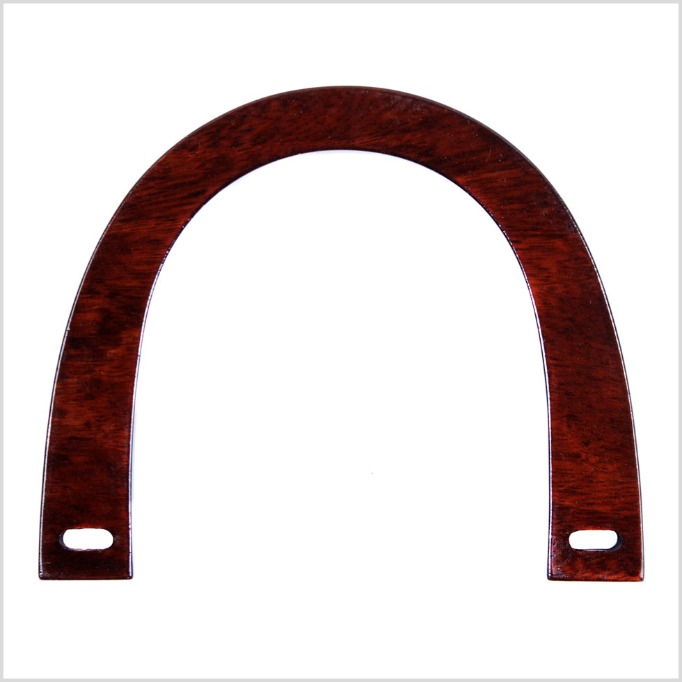 Light Brown Wooden Handle - 3.5"  x 4.5"