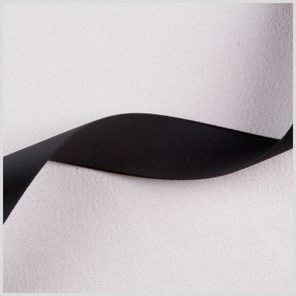 7/8" Black Single Face Satin Ribbon