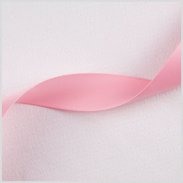 7/8" Swiss Pink Single Face Satin Ribbon