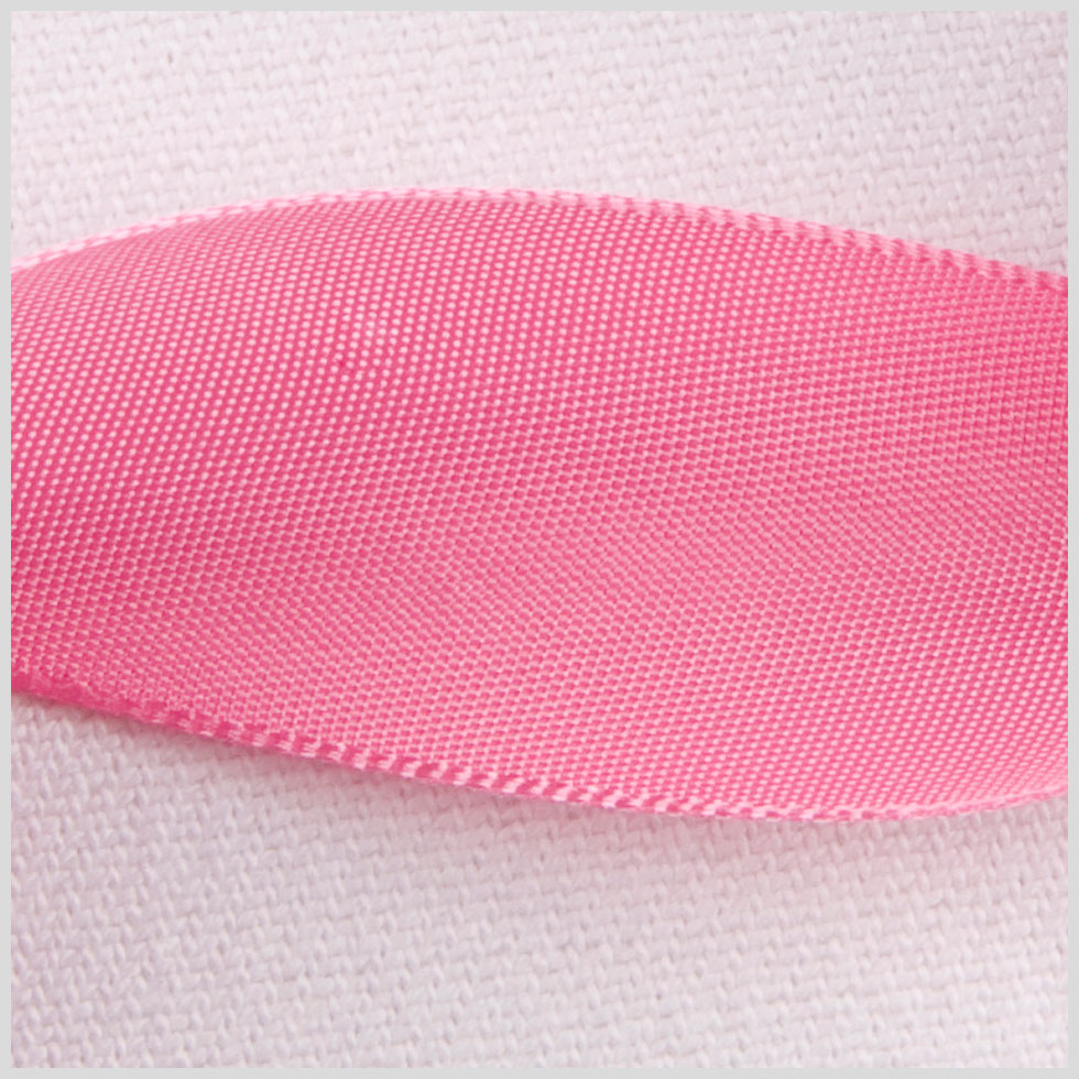 7/8" Hot Pink Single Face Satin Ribbon Detail