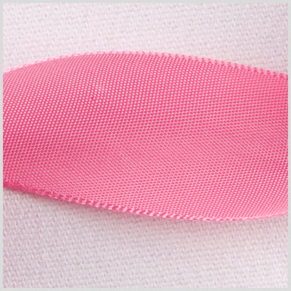 7/8" Hot Pink Single Face Satin Ribbon Detail