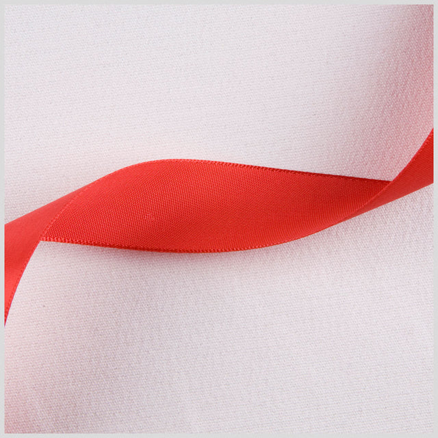 7/8" Red Single Face Satin Ribbon