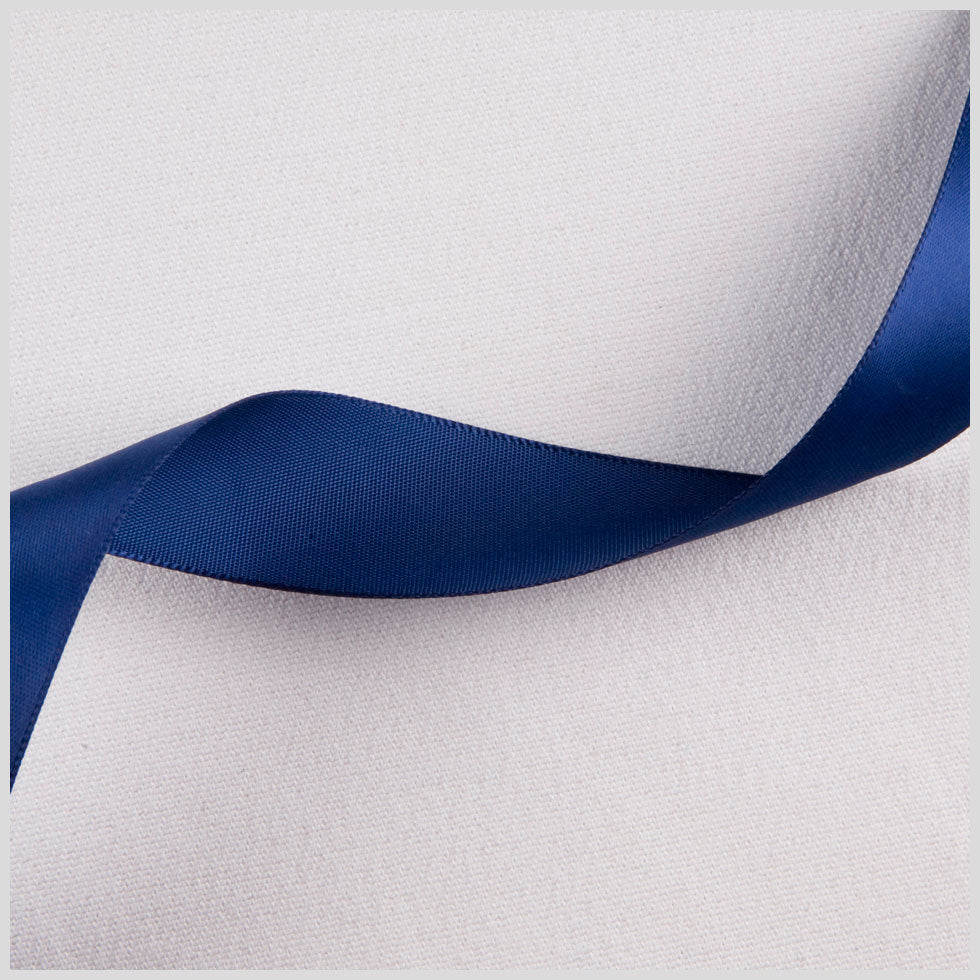 7/8" Light Navy Single Face Satin Ribbon