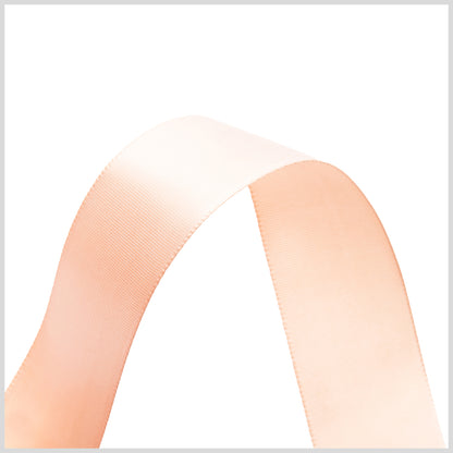 7/8" Tan Single Face Satin Ribbon Detail