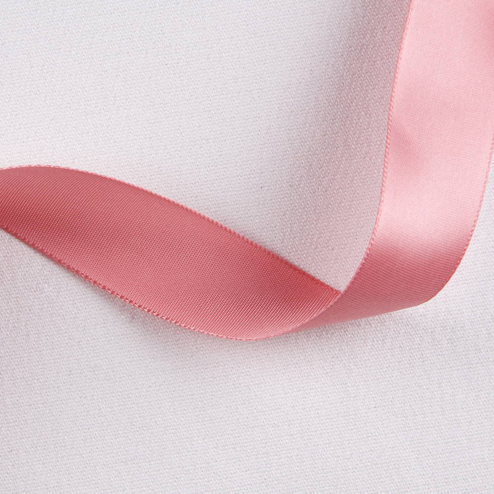 1/2" Dusty Rose Single Face Satin Ribbon