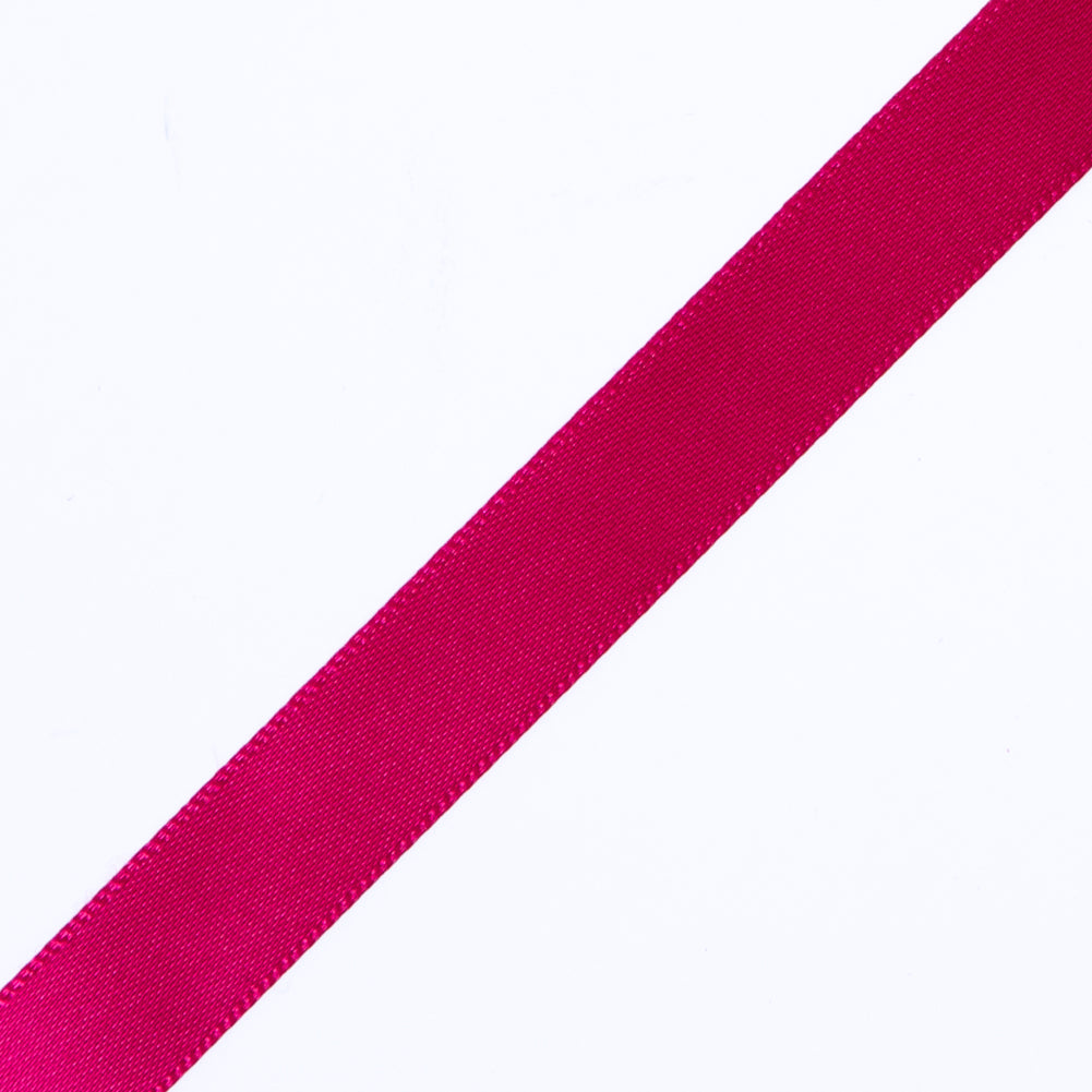 1/2" Fuchsia Single Face Satin Ribbon Detail