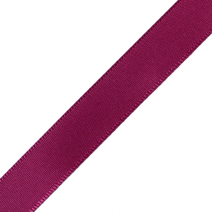 1/2" Wine Single Face Satin Ribbon Detail
