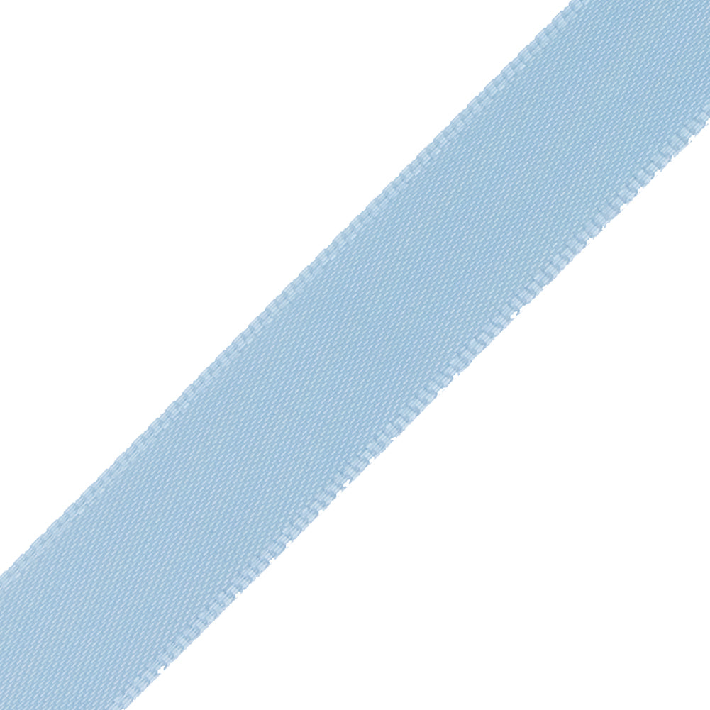1/2" Light Blue Single Face Satin Ribbon Detail