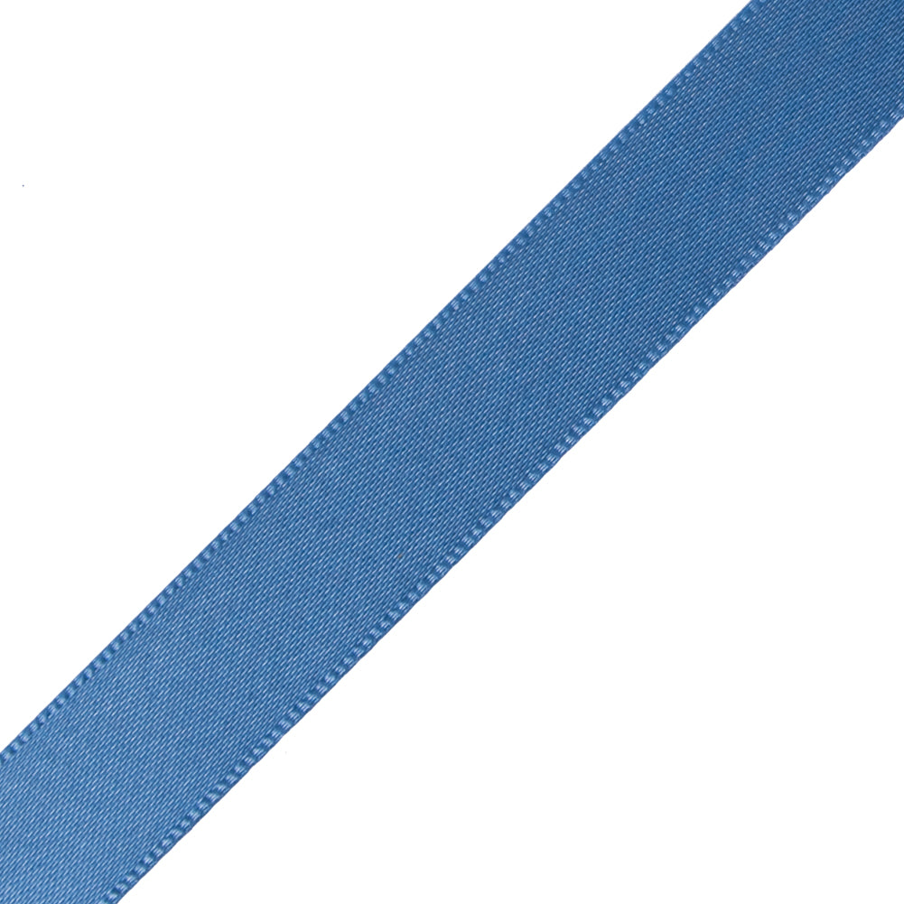1/2" Antique Blue Single Face Satin Ribbon Detail