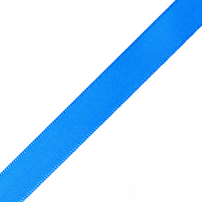 1/2" Electric Blue Single Face Satin Ribbon Detail