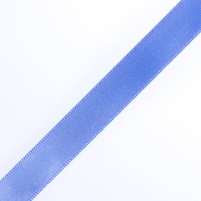 1/2" Blue Iris Single Face Satin Ribbon Detail