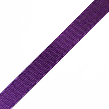 1/2" Deep Plum Single Face Satin Ribbon Detail