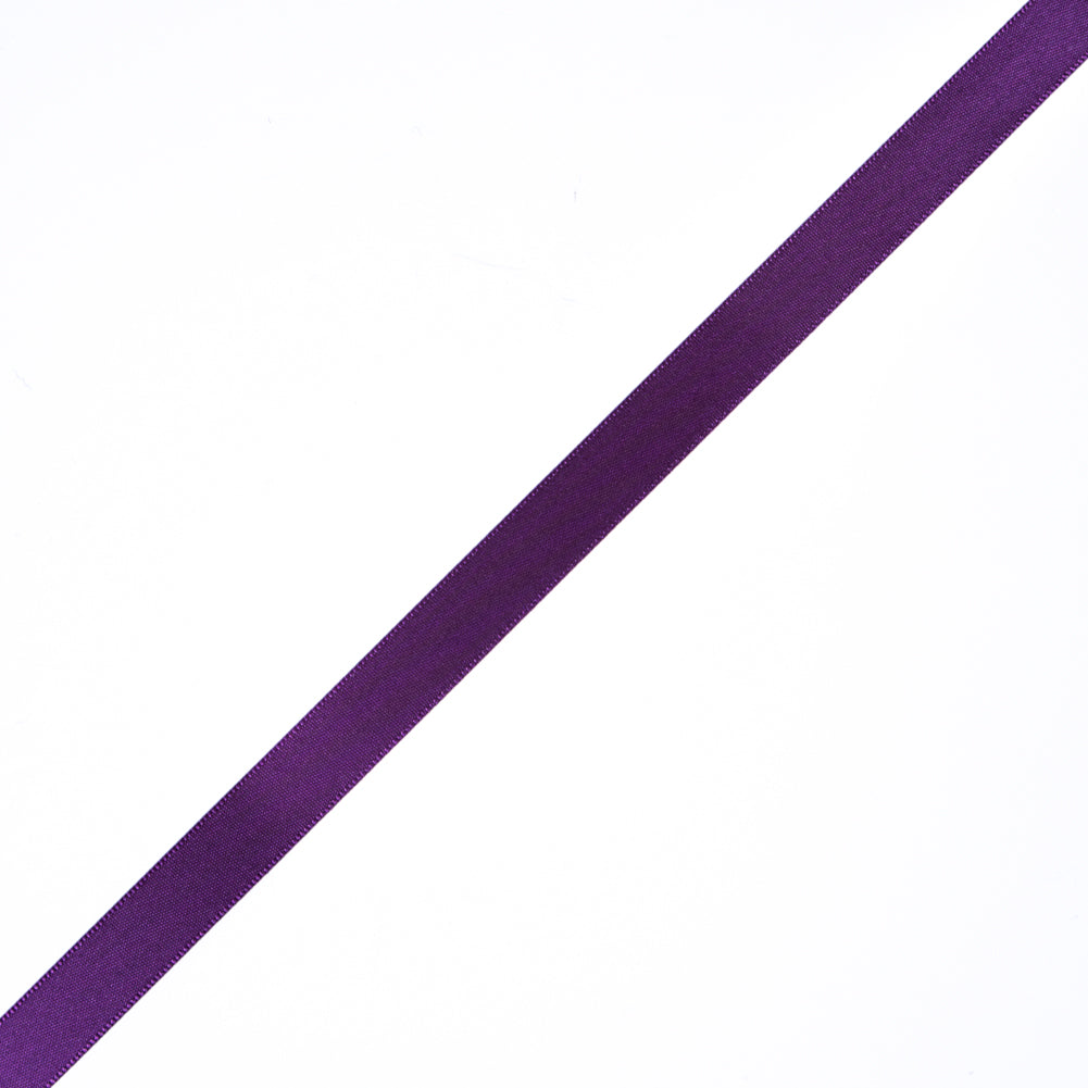 1/2" Deep Plum Single Face Satin Ribbon