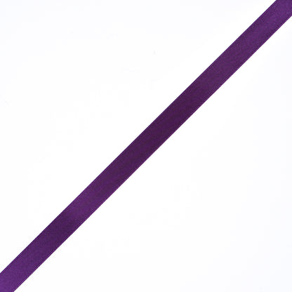 1/2" Deep Plum Single Face Satin Ribbon