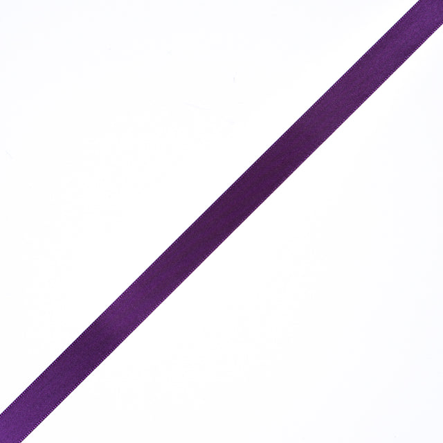 1/2" Deep Plum Single Face Satin Ribbon