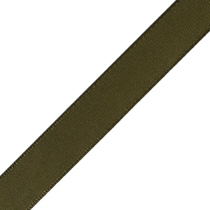 1/2" Olive Single Face Satin Ribbon Detail