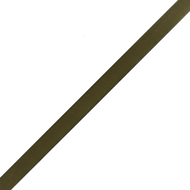 1/2" Olive Single Face Satin Ribbon