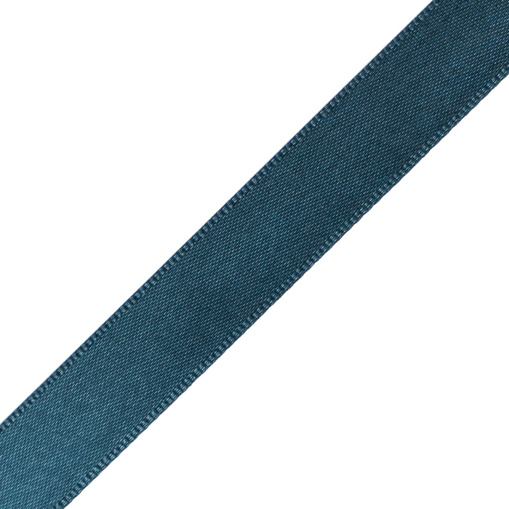 1/2" Midnight Jade Single Face Satin Ribbon Detail
