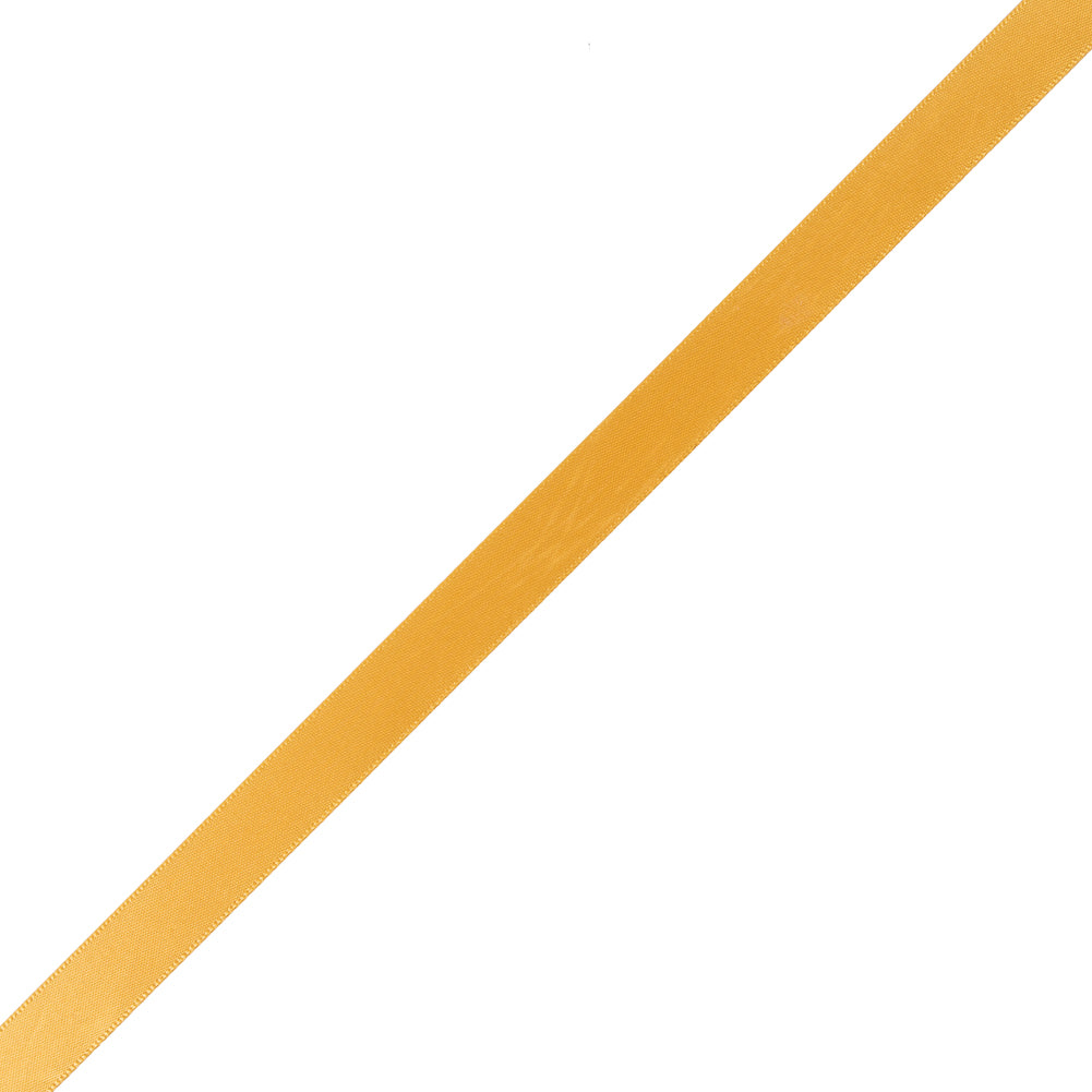 1/2" Yellow Gold Single Face Satin Ribbon